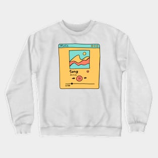 music retro art Crewneck Sweatshirt